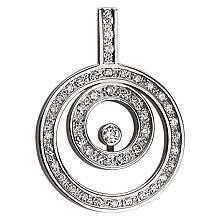 Золотий кулон з діамантами (01-17969800)