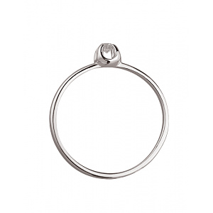 Золота каблучка з діамантом (01-200433000) фотографія