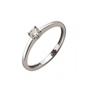 Золотое кольцо с бриллиантом (01-200569600) фотография