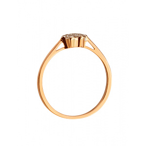 Золотое кольцо с бриллиантами (01-200761600) фотография