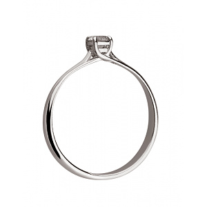 Золота каблучка з діамантом (01-200785600) фотографія