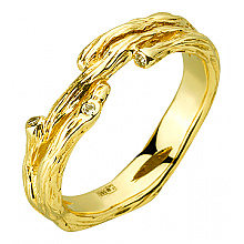 Золота каблучка з діамантами (01-200851700)