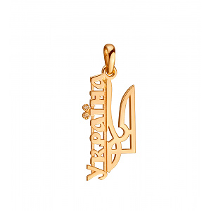 Золотий кулон з діамантами (1б_п-252) фотографія