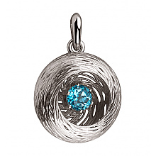 Золотий кулон з топазом (2б_п-273)