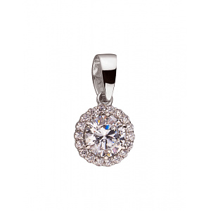 Золотой кулон с цирконием куб. (01-200087501) фотография