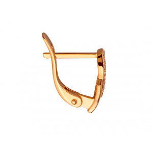 Золотые серьги с цирконием куб. (01-200364901) фотография