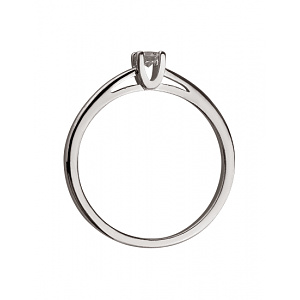 Золота каблучка з діамантом (01-200365401) фотографія