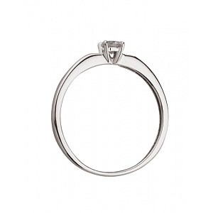 Золота каблучка з діамантом (01-200443801) фотографія