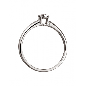 Золота каблучка з діамантом (01-200489301) фотографія