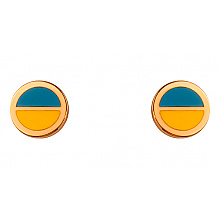 Золоті сережки з емаль (01-200512301) Золоті сережки з емаль (01-200512301)