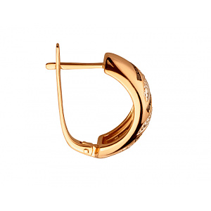 Золоті сережки з діамантами  та  корундами (01-200563501) картинка Золоті сережки з діамантами  та  корундами (01-200563501) фотографія