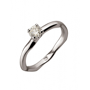 Золотое кольцо с бриллиантом (01-200569601) фотография