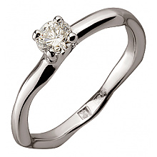 Золотое кольцо с бриллиантом (01-200569601)