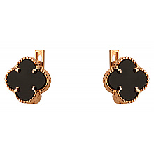 Золоті сережки з цирконієм куб. (01-200573501)