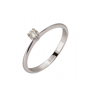 Золота каблучка з діамантом (01-200590101) фотографія