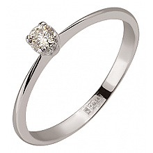 Золота каблучка з діамантом (01-200590101)