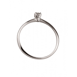 Золота каблучка з діамантом (01-200590101) фотографія