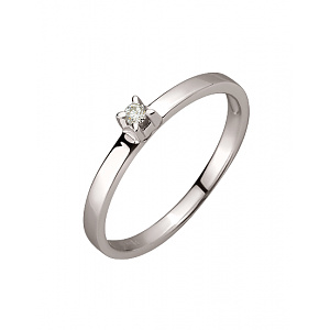 Золотое кольцо с бриллиантом (01-200761601) фотография