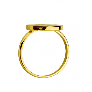 Золота каблучка з діамантами  та  емаль (01-200785601) фотографія