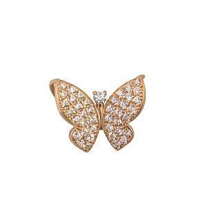 Золотой кулон с фианитами (1б_п-203) фотография