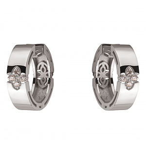 Золотые серьги с бриллиантами (2б_с-281) фотография