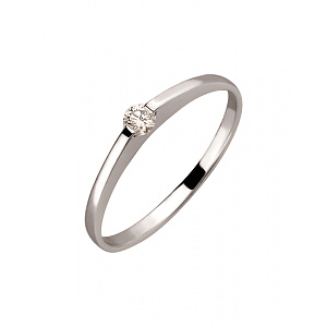 Золота каблучка з діамантом (01-200130002) картинка Золота каблучка з діамантом (01-200130002) фотографія