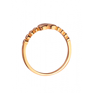 Золотое кольцо с цирконием куб. (01-200230602) фотография