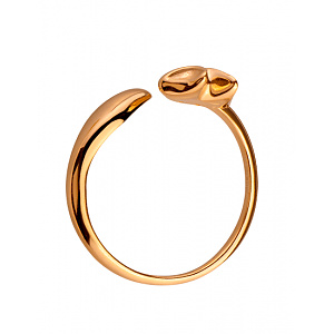 Золота каблучка з цирконієм куб. (01-200346902) фотографія