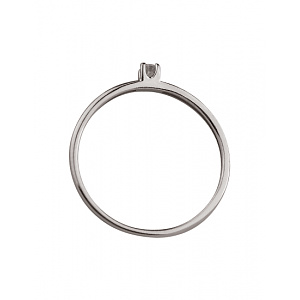 Золота каблучка з діамантом (01-200576002) фотографія