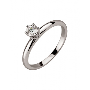 Золотое кольцо с бриллиантом (01-200603002) фотография