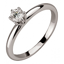 Золотое кольцо с бриллиантом (01-200603002)