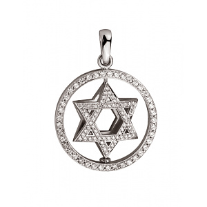 Золотий кулон з діамантами (01-200819302) фотографія