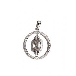 Золотий кулон з діамантами (01-200819302) фотографія