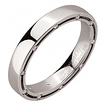 Золотое  обручальное кольцо  с бриллиантами (01-200838302)