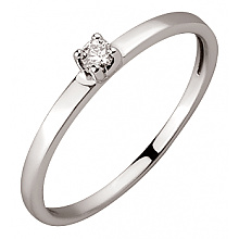 Золота каблучка з діамантом (01-200858102)