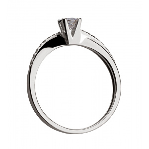 Золотое кольцо с бриллиантами (2б_к-205) фотография