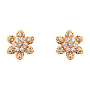 Золоті сережки з фіанітами (1б_с-280) фотографія