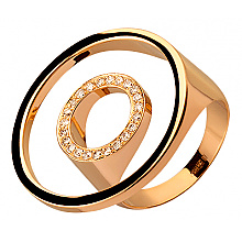 Золота каблучка з діамантами (1б_к-334)