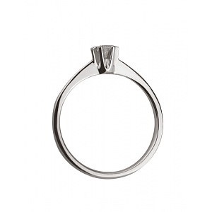 Золотое кольцо с бриллиантом (01-18375403) фотография