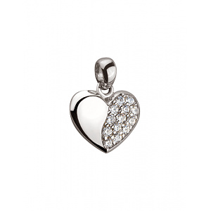 Золотий кулон з цирконієм куб. (01-19220303) фотографія