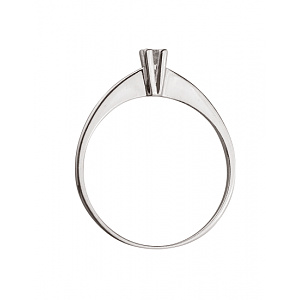 Золотое кольцо с бриллиантом (01-200258003) фотография