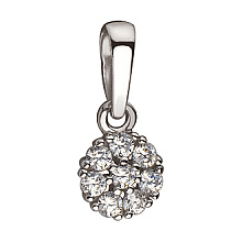 Золотой кулон с цирконием куб. (01-200392703)