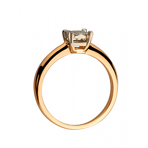 Золотое кольцо с бриллиантами (01-200526503) фотография