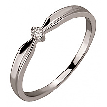 Золота каблучка з діамантом (01-200590103)