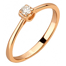 Золота каблучка з діамантом (01-200616903)