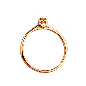 Золотое кольцо с бриллиантом (01-200616903) фотография