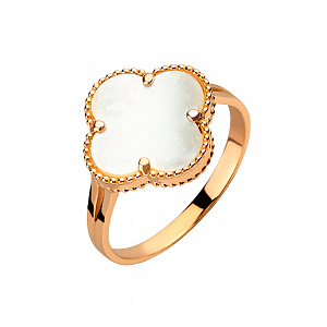 Золота каблучка з фіанітом (цирконієм куб.) (01-200627403) фотографія