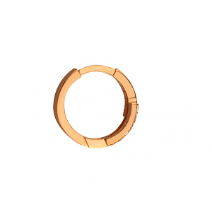 Золоті сережки з фіанітом (цирконієм куб.) (01-200766203) фотографія