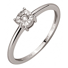 Золота каблучка з діамантами (01-200769703)