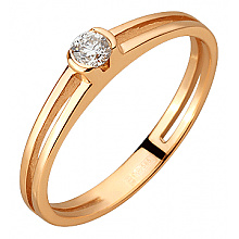 Золота каблучка з діамантом (01-200845103)